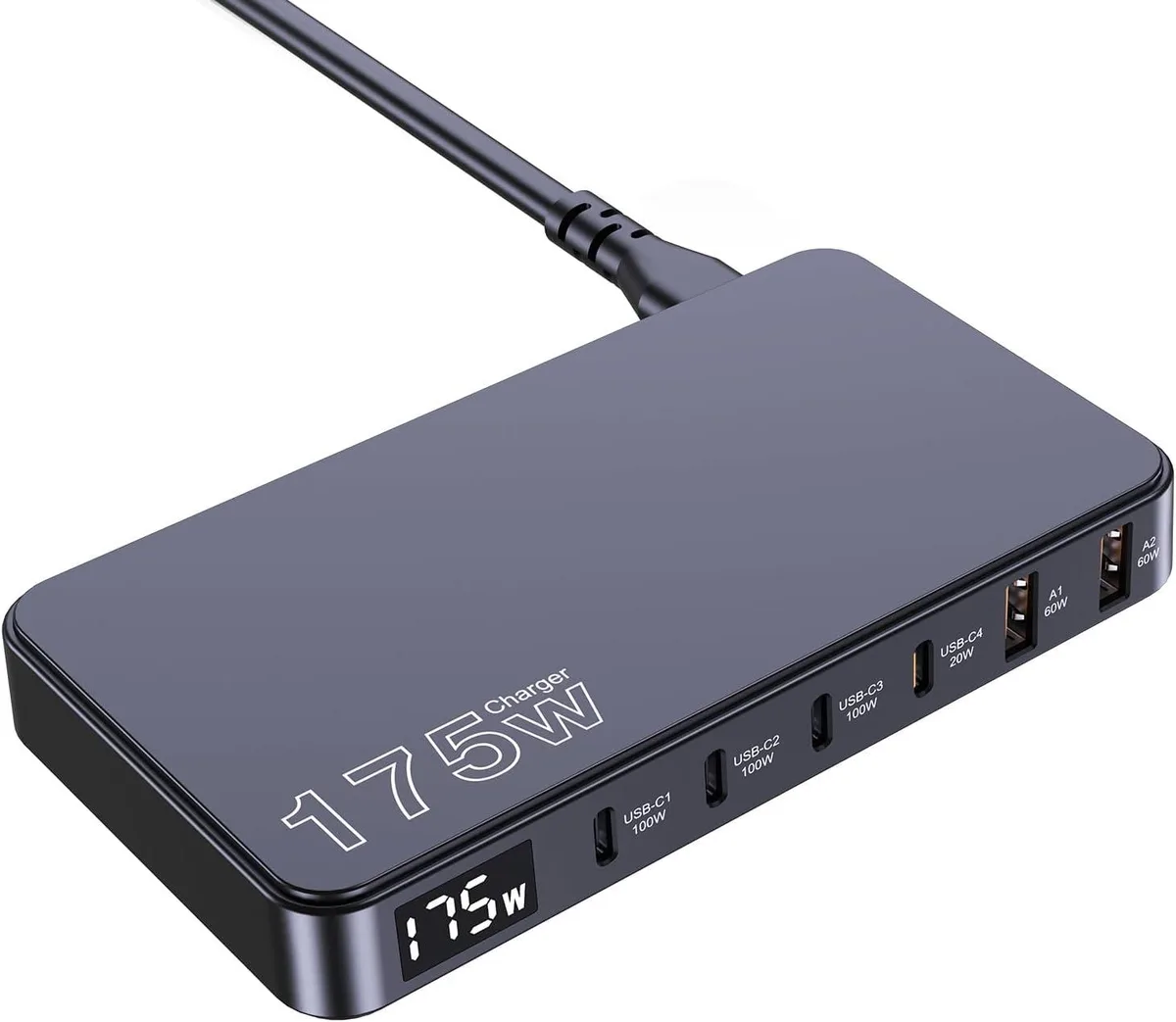 Blueskysea Blueskysea 175W USB-C GaN Charger 6 Ports LCD Display — product photo