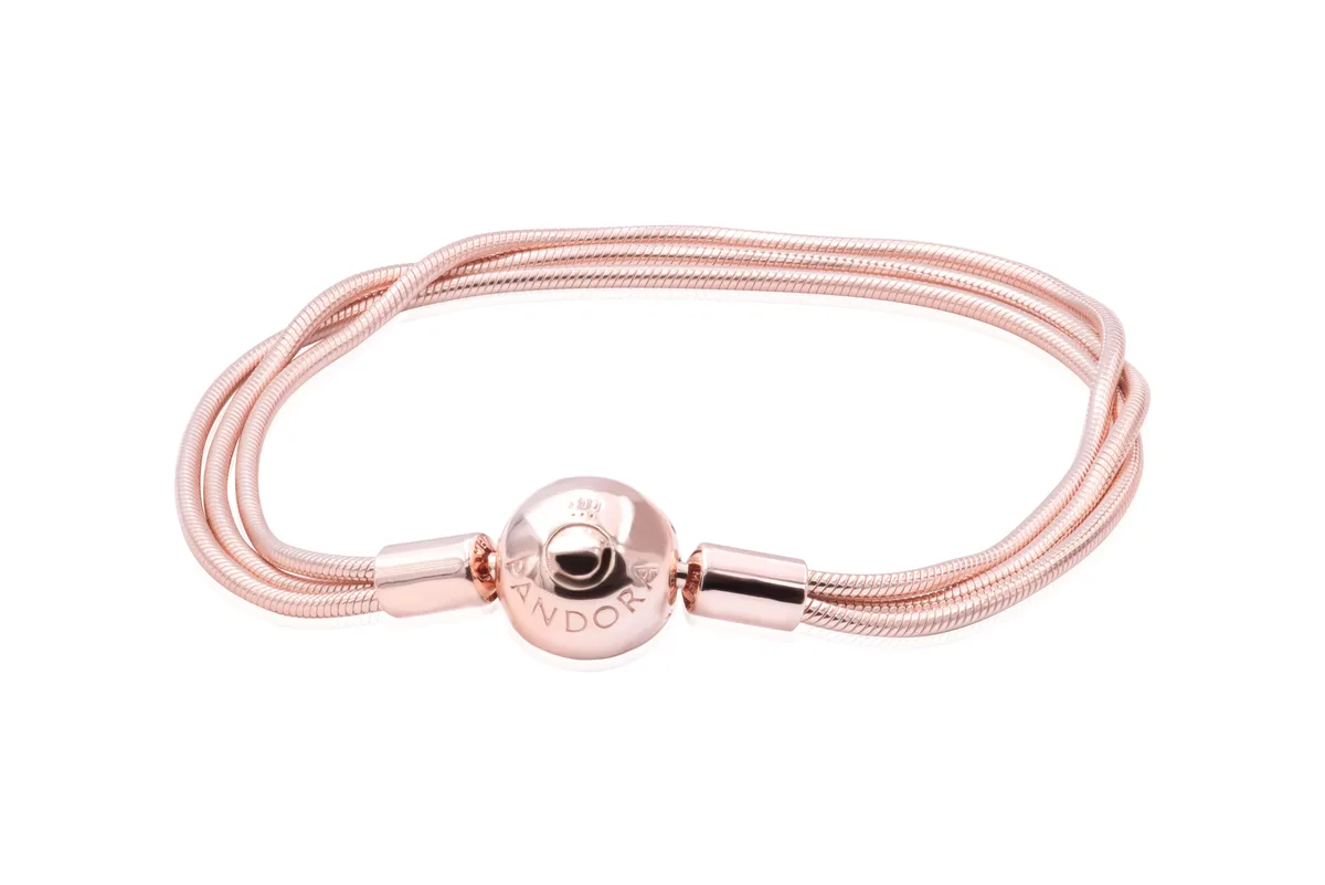 PANDORA PANDORA Moments Multi Snake Chain Bracelet 14k Rose Gold-Plated — product photo