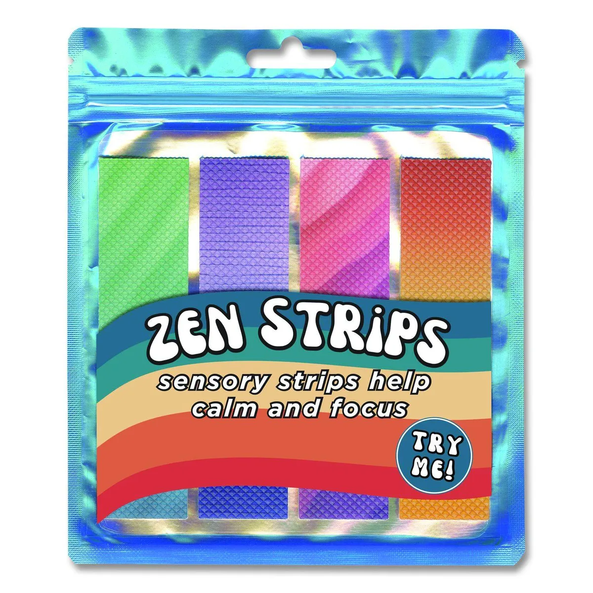 Four textured gradient strips in assorted colours