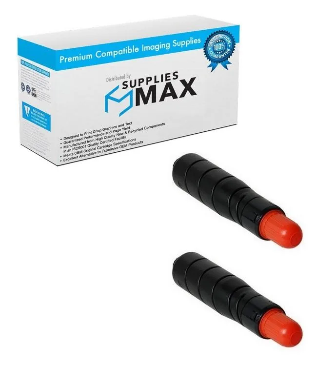SuppliesMax SuppliesMax GPR-43 Black Toner Cartridge 2/PK 30200 Pages — product photo