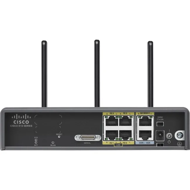Cisco Systems, Inc. Cisco C819HWD 802.11n 300 Mbit/s Wireless Integrated Services Router — product photo
