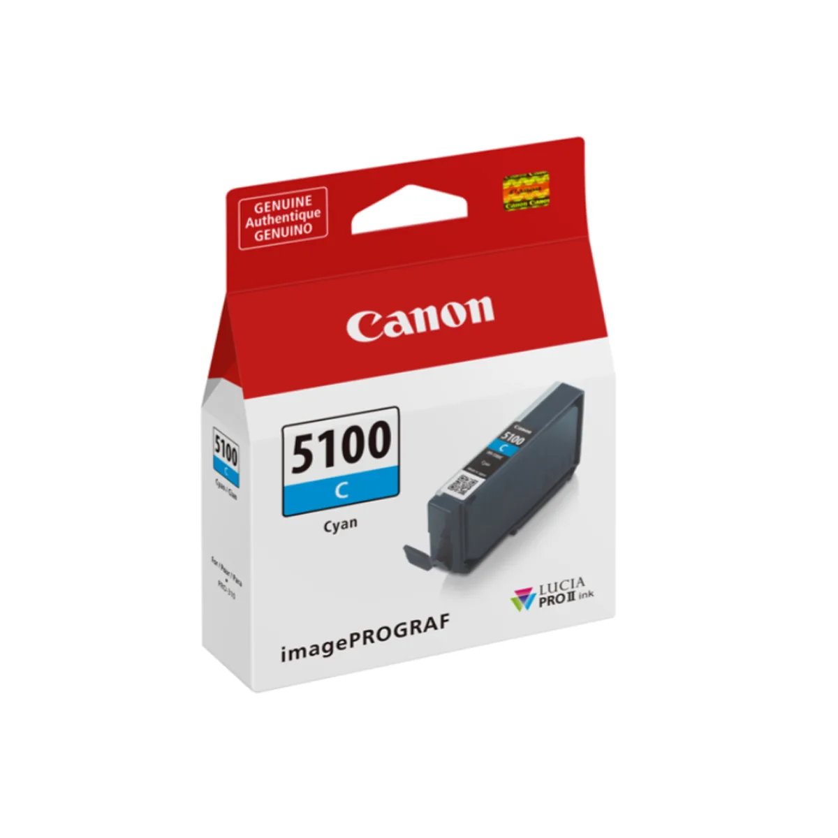 Canon Canon 6953C002 Lucia PRO II PFI-5100 14.4ml Cyan Ink Cartridge — product photo