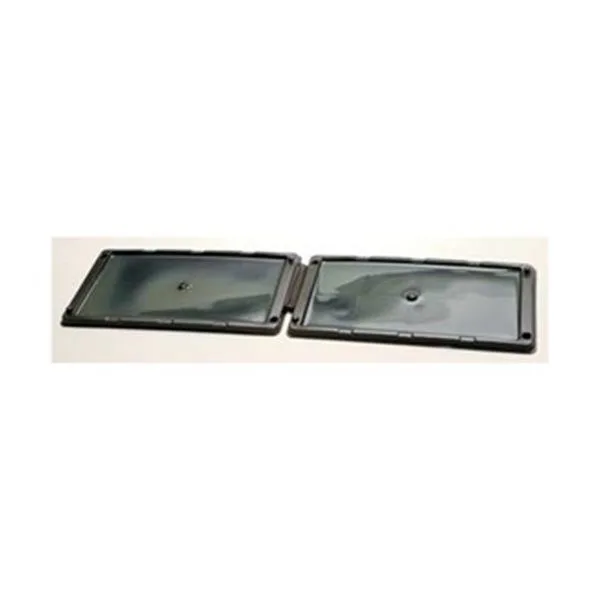 Transparent plastic glue trap, flat rectangular sheet, non-toxic adhesive surface