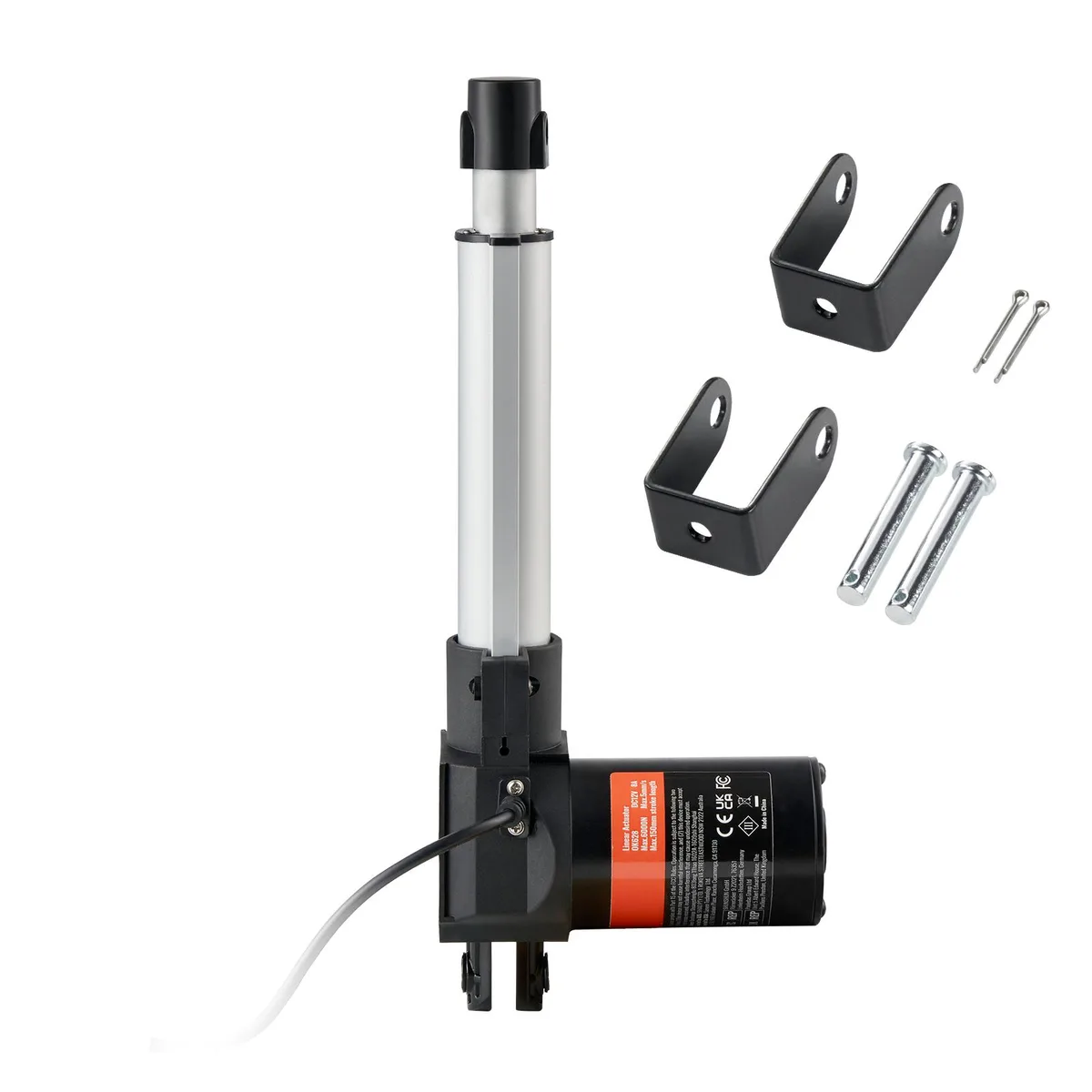 VEVOR VEVOR Linear Actuator 12V 6in 1320lbs 6000N .19in/s IP44 Bracket — product photo