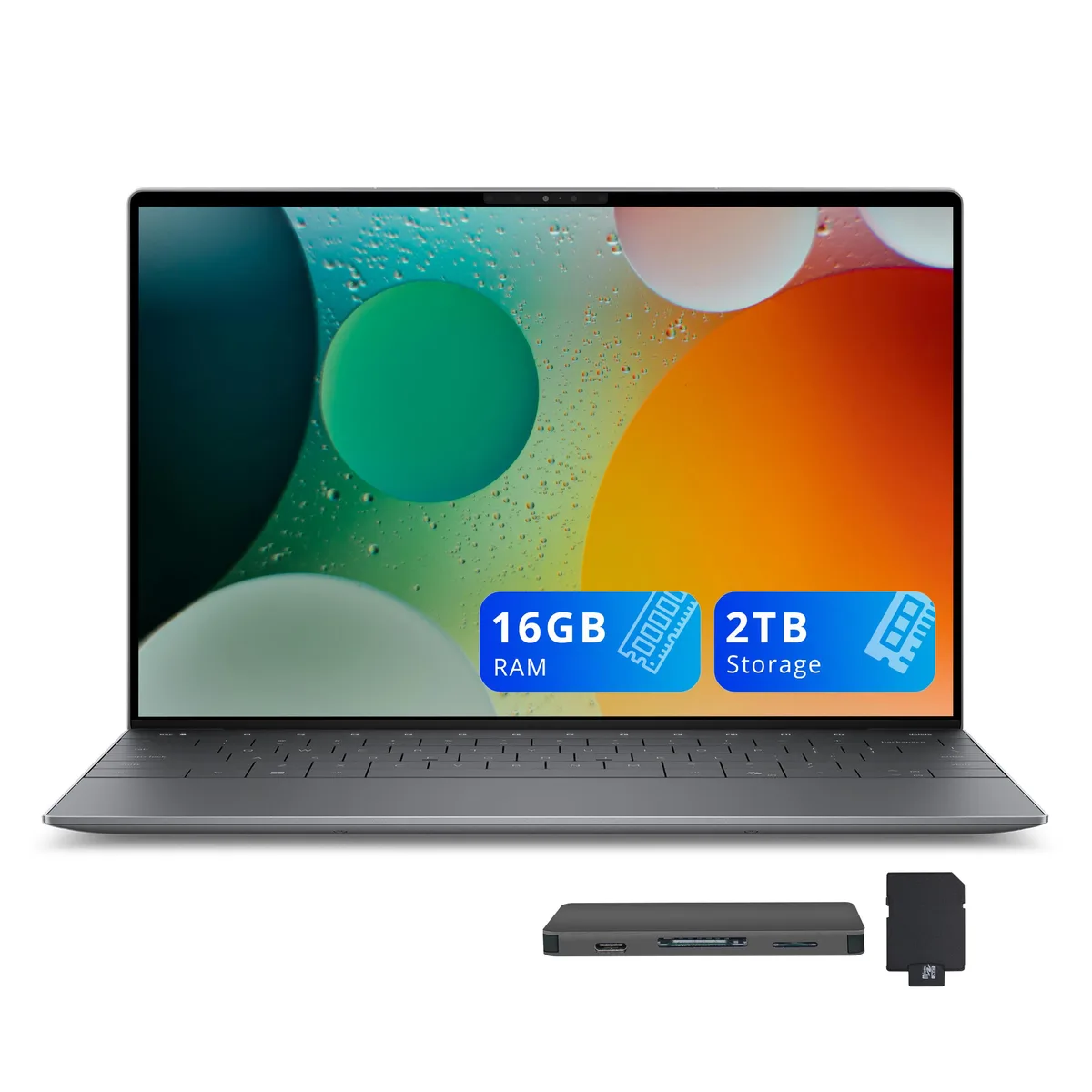 DELL DELL XPS 13 9345 13.4" FHD+ business laptop Snapdragon X Elite X1E-80-100 16GB DDR5 1TB SSD Graphite — product photo