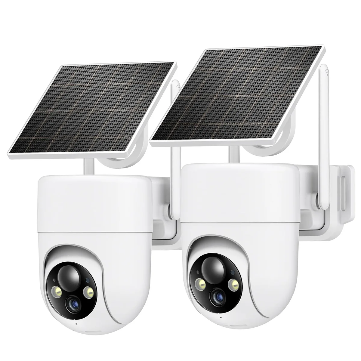  Clover DL201 2K Solar Wireless Surveillance 2PCS 360° 2.4GHz — product photo