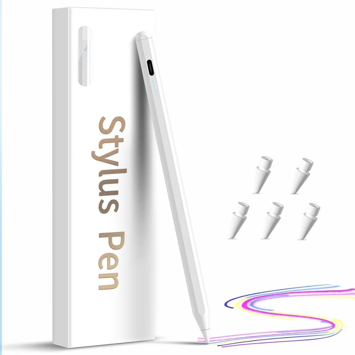  DZJHDG Stylus White 1.5mm nibs 2018-2026 iPad — product photo