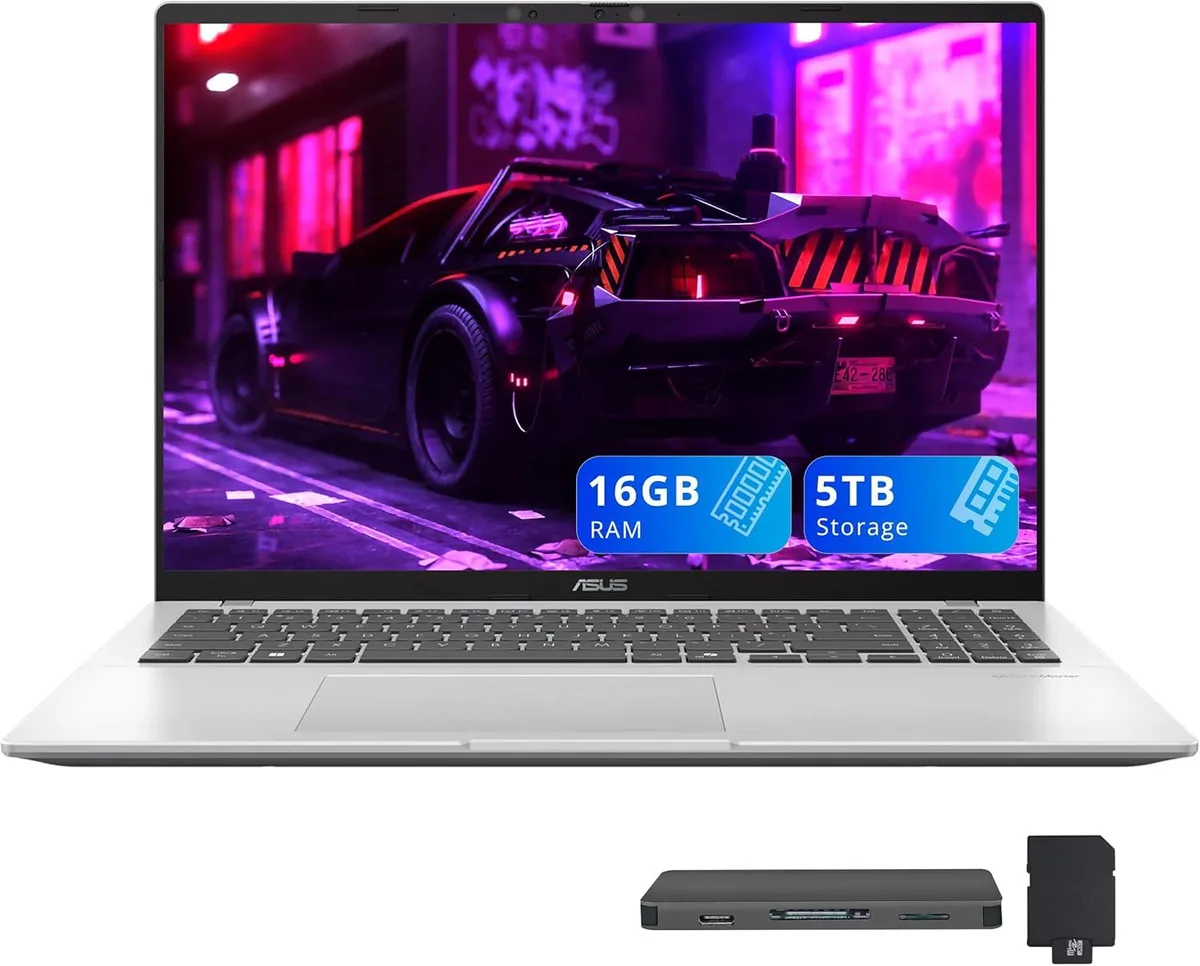 ASUS ASUS Vivobook 16" WUXGA Snapdragon X X1-26-100 16GB DDR5 4TB SSD Silver business laptop — product photo