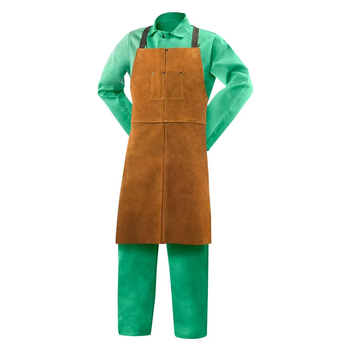 STEINER STEINER 92165 Welding Bib Apron Leather 36 x 24 In personal protective equipment — product photo