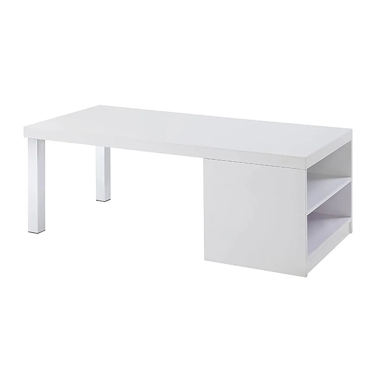 tuphen tuphen White High Gloss Chrome Coffee Table — product photo
