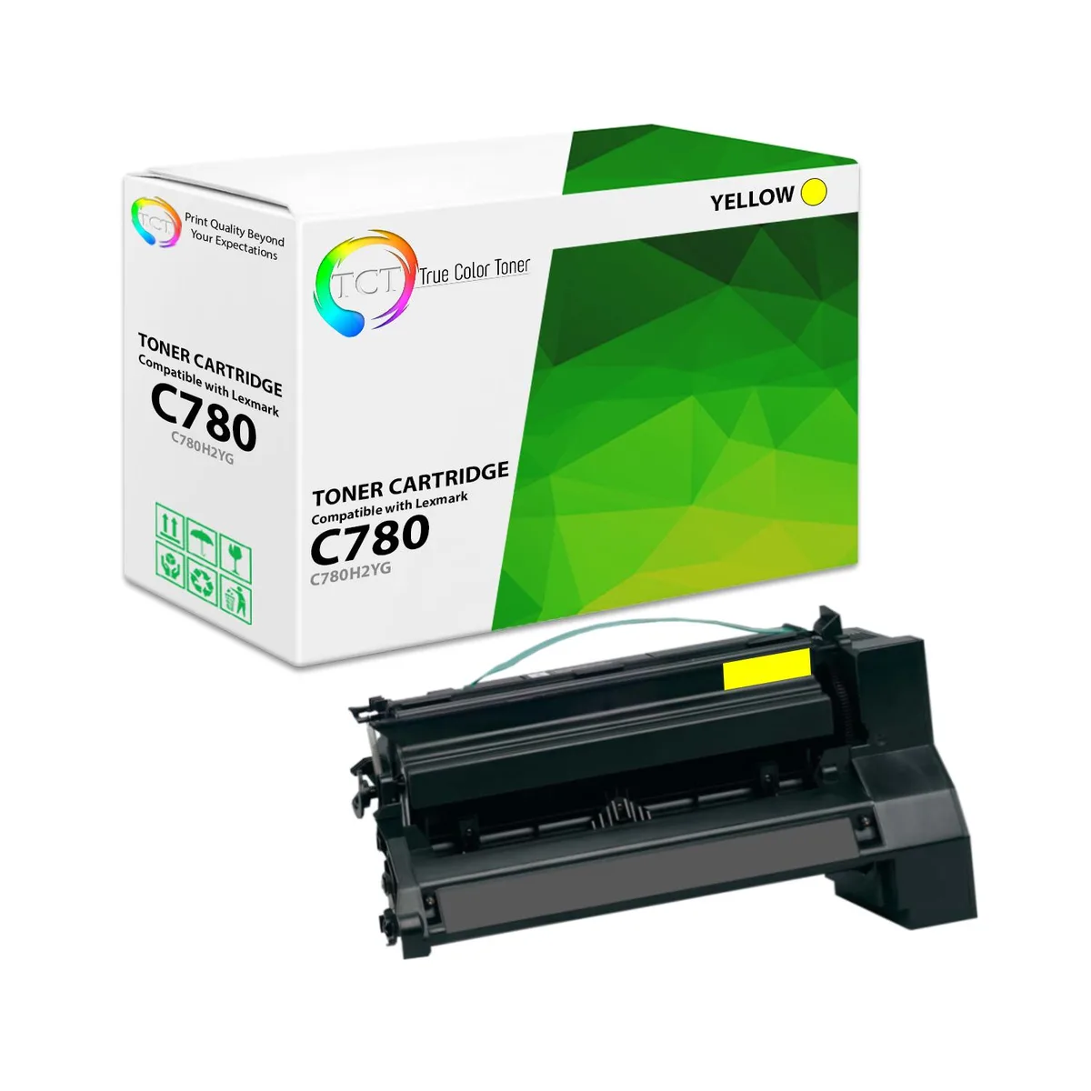 True Color Toner True Color Toner C780H2YG Yellow Toner Cartridge 10000 pages — product photo