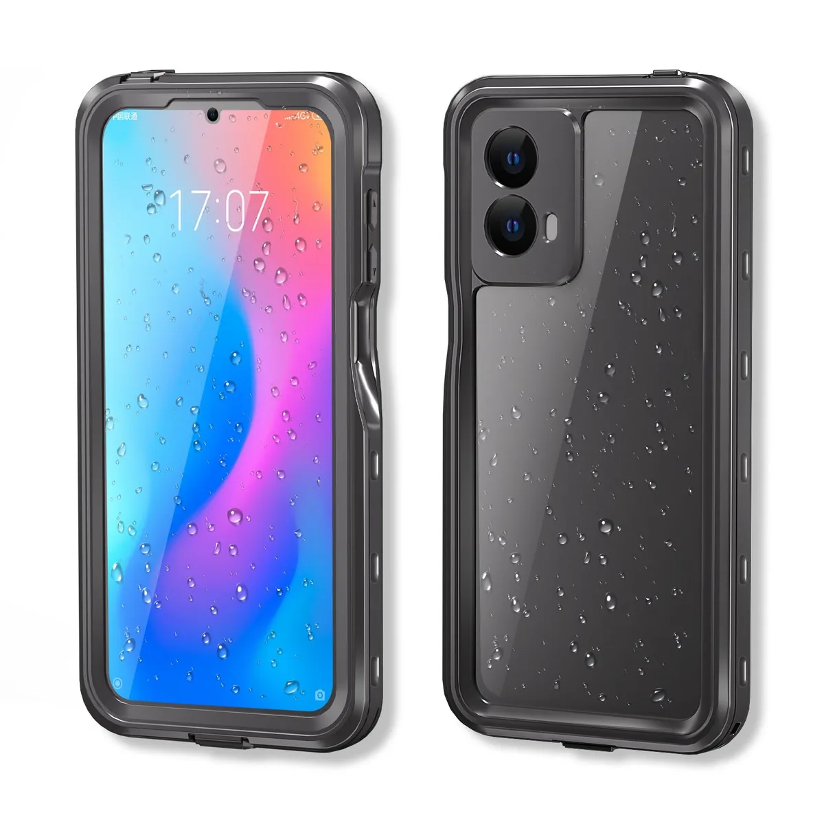 BONAEVER BONAEVER IP68 Waterproof Case for Motorola Moto G 5G 2024 / Moto G Play 5G 2024 Black — product photo