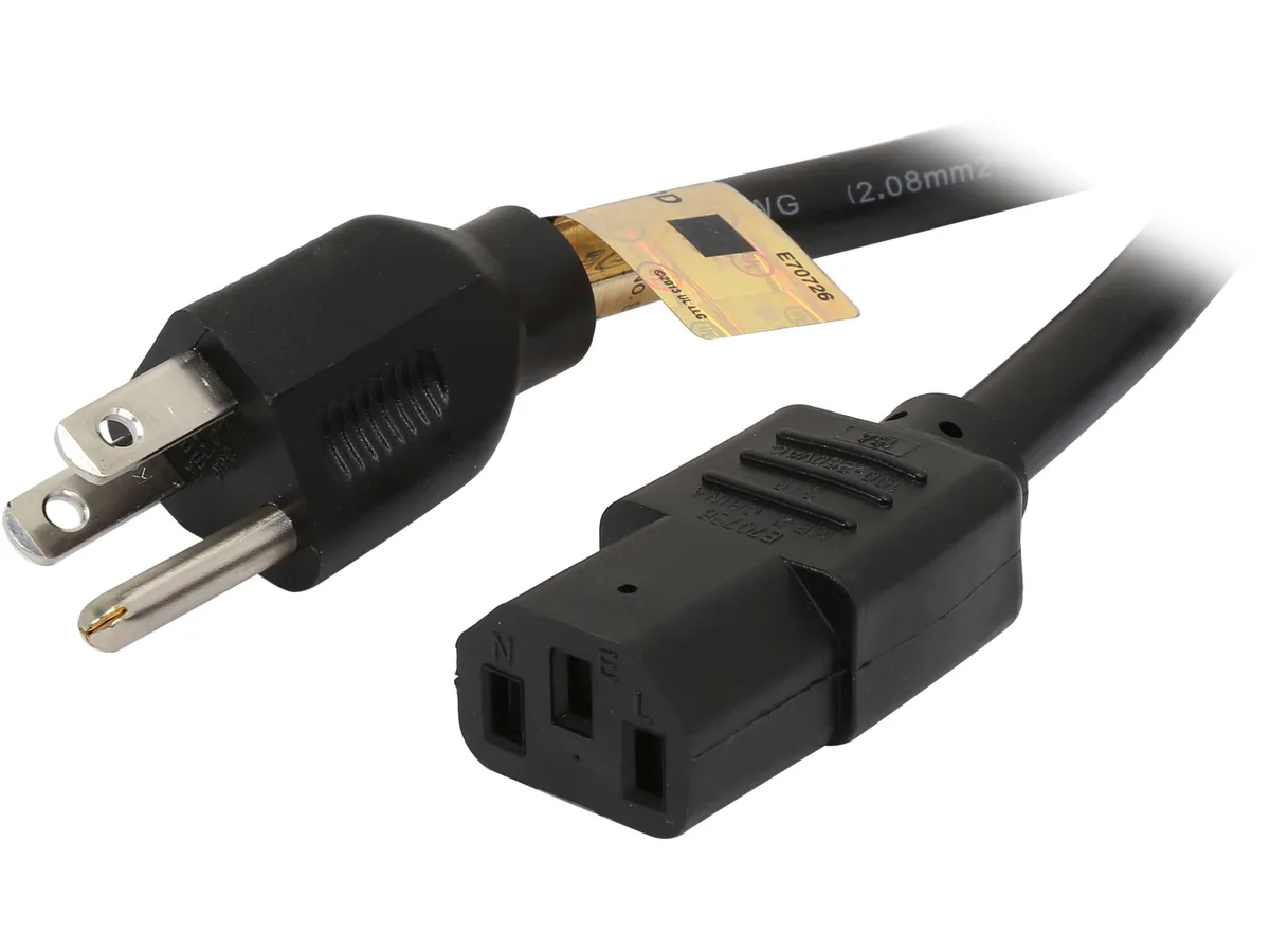 Tripp Lite Tripp Lite P007-006 6 ft 14 AWG IEC-320-C13 to NEMA 5-15P computer power cord — product photo