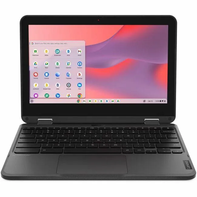 Lenovo Lenovo 500e Chromebook Gen 4s 83N8000GUS 11.6" HD Touchscreen Intel N150 8GB 64GB Gray — vörumynd