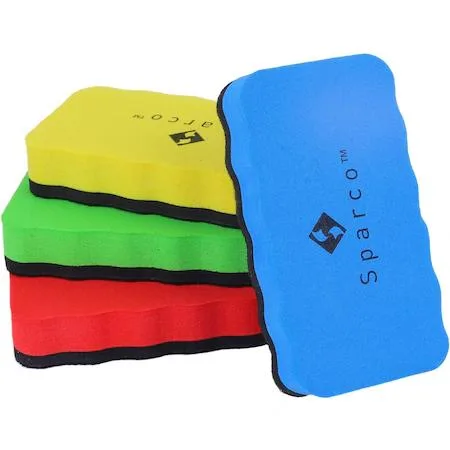 SPARCO SPARCO SPR70210 Magnetic Whiteboard Erasers Assorted Colors 12 Pack — product photo
