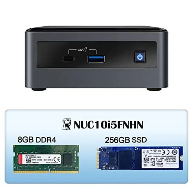 GEEKPLUS GEEKPLUS Intel NUC 10 Mini PC i5-10210U 8 GB 256 GB desktop PC — product photo