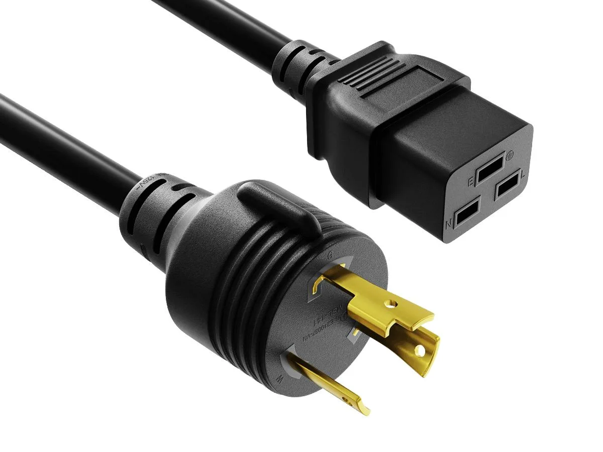 Cable Leader Cable Leader 8ft NEMA 5-15P to C13 12 AWG 10A/125V Black — product photo