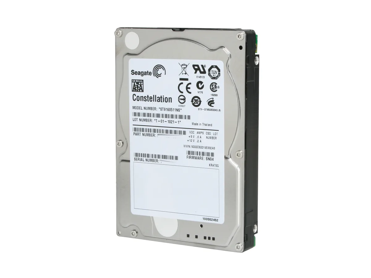 Seagate Seagate Constellation ST9160511NS 160GB 7200 RPM 32MB SATA 3.0Gb/s 2.5" laptop hard drive — product photo