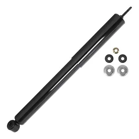 Unity 252010 rear shock absorber, silver metal cylinder with mounting hardware