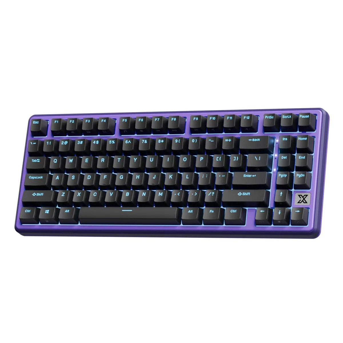 GE RKX87 75% 86-Key Gasket Mount Wired Gaming Keyboard Purple Creamy Switch — product photo