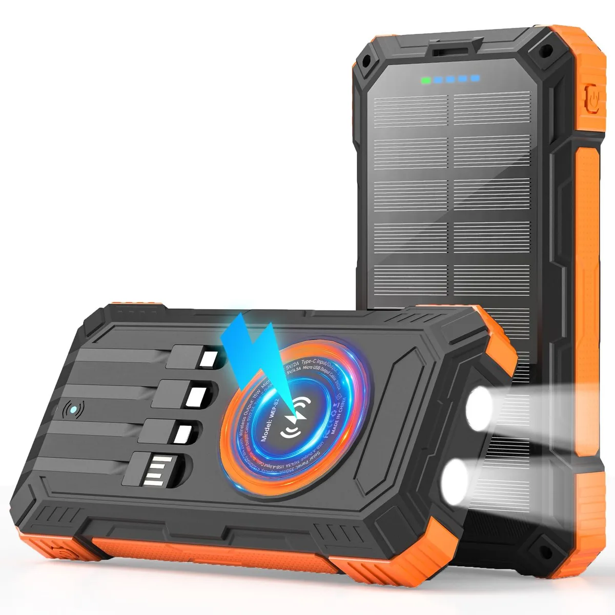  YOLOSKS WEP-82 49800mAh Solar Power Bank Orange — product photo