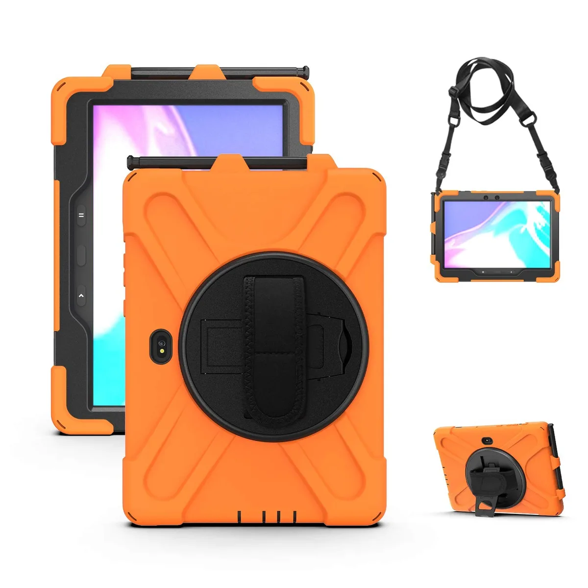 Adafruit Adafruit 2 in 1 Accessory for Samsung Galaxy Tab Active5 Pro 10.1 Active4 Pro Active Pro 10.1 Orange — product photo