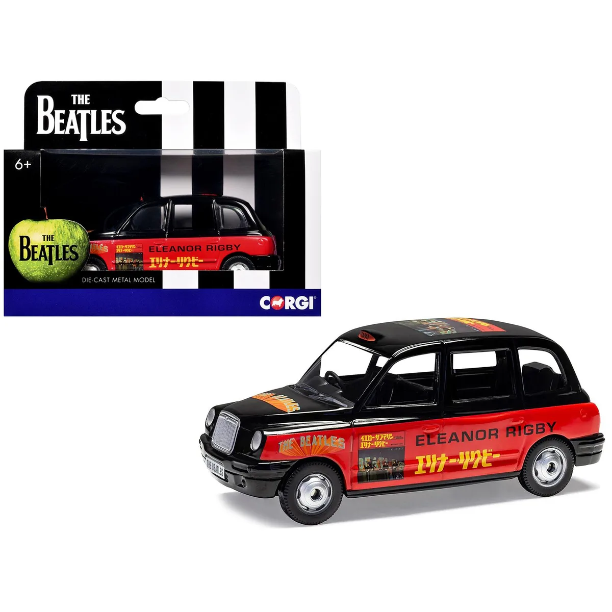 Corgi Corgi The Beatles London Taxi RHD "Eleanor Rigby - Yellow Submarine" 1:36 hobby collectible — product photo