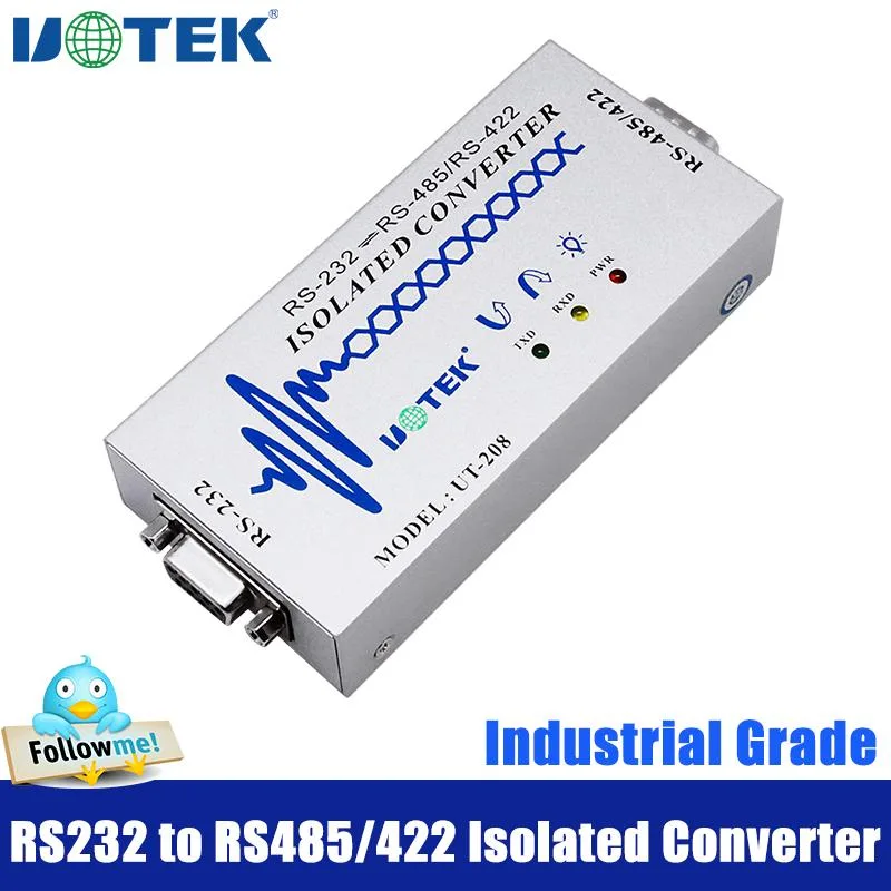 UOTEK UOTEK UT-208 RS-232 to RS-485/422 Data Converter DB9 Female to Male — product photo