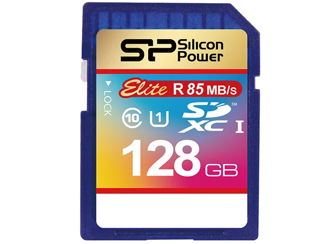 Silicon Power Silicon Power 128GB Elite SDXC UHS-I U1 memory card SP128GBSDXAU1V10 — product photo