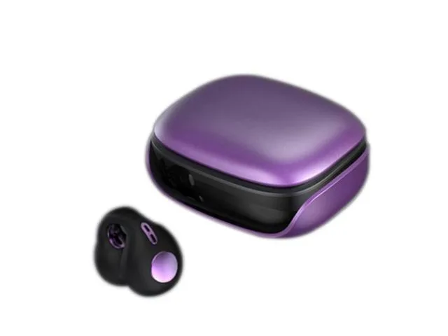 LORDWORLD LORDWORLD Wireless Bone Conduction Headphones Bluetooth 5.3 Fingerprint Touch Purple — product photo