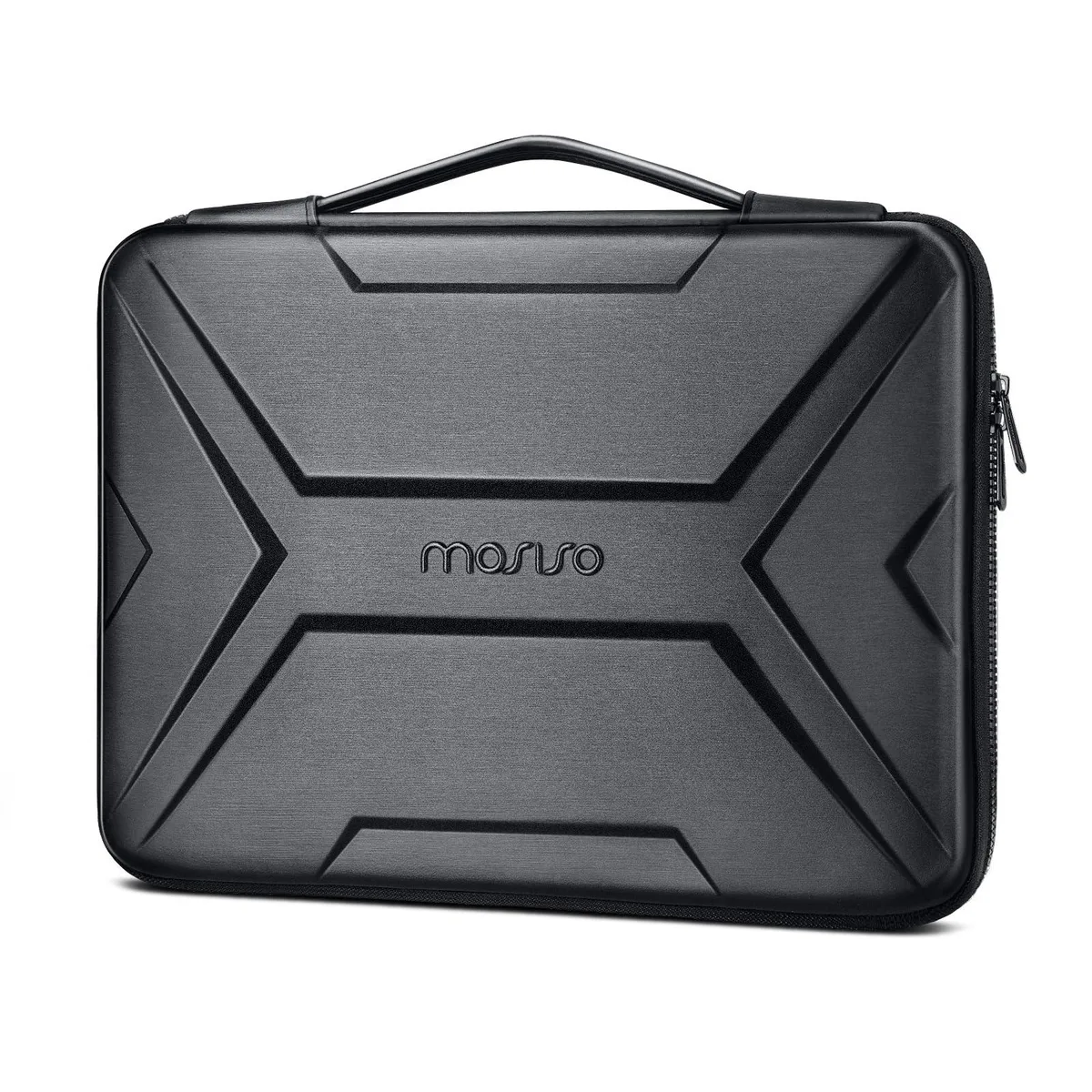 MOSISO Laptop Case 15.6 inch Hard Shell with Handle Black — product photo