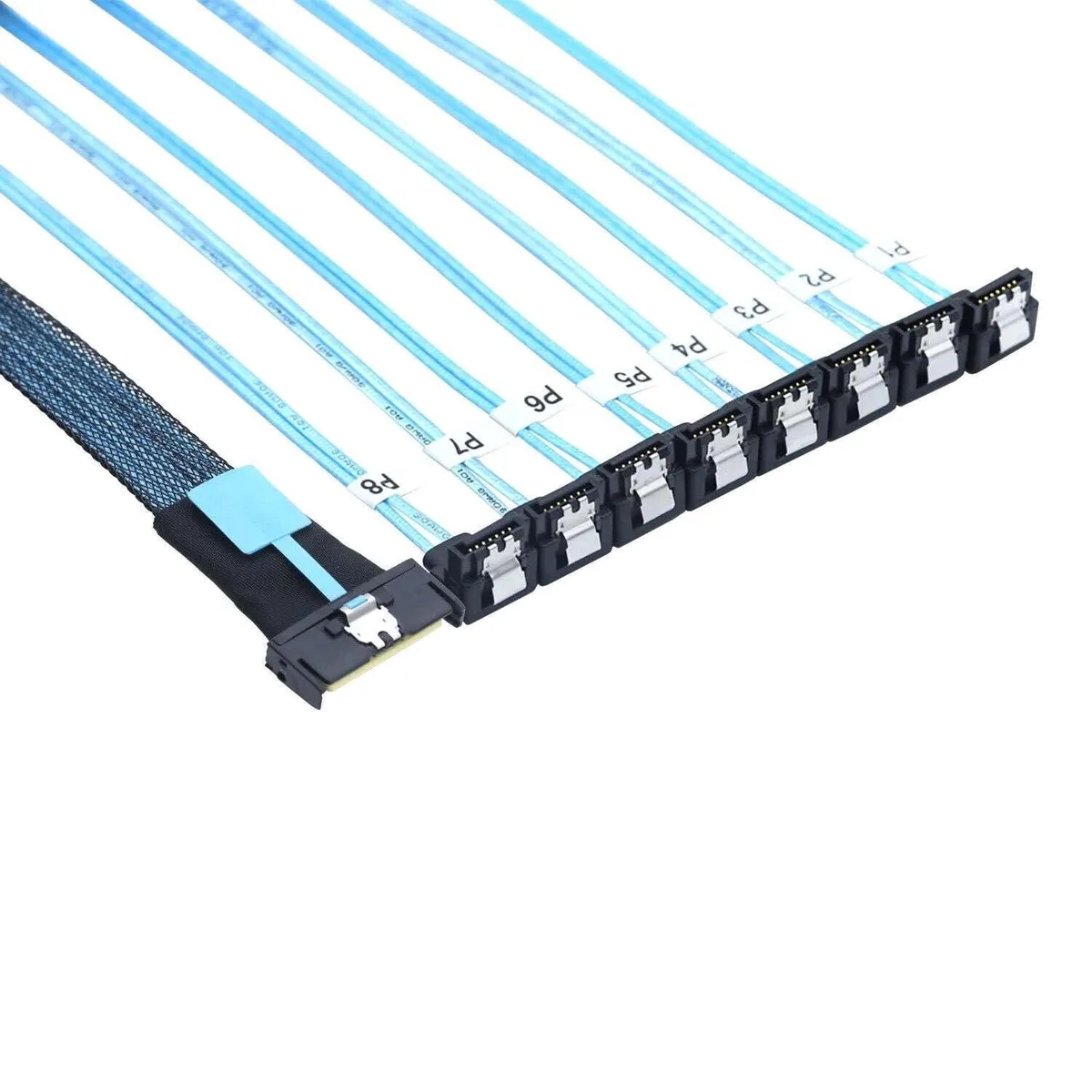 Vszerda Vszerda MCIO SFF-8654 8i to 8×SATA 90° 80 cm — product photo