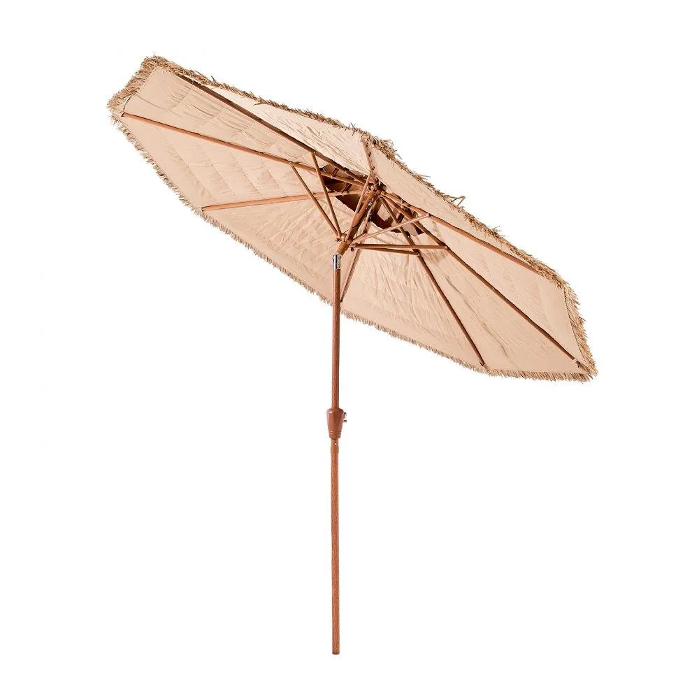 VEVOR VEVOR 9 ft Tiki Umbrella GP2234 2-Tier PP Thatch 8 Ribs Tilt — product photo