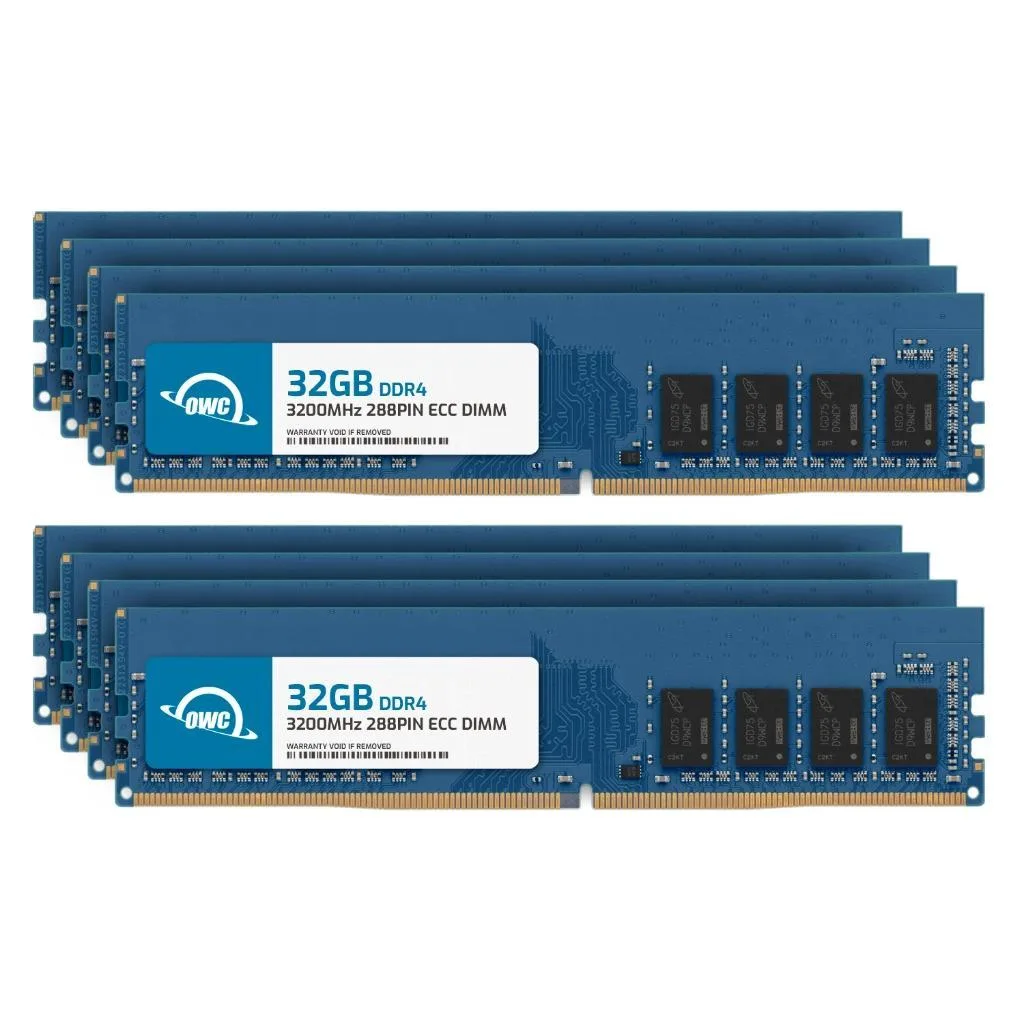 OWC OWC 256GB (8x32GB) DDR4 3200MHz ECC Unbuffered desktop RAM — product photo