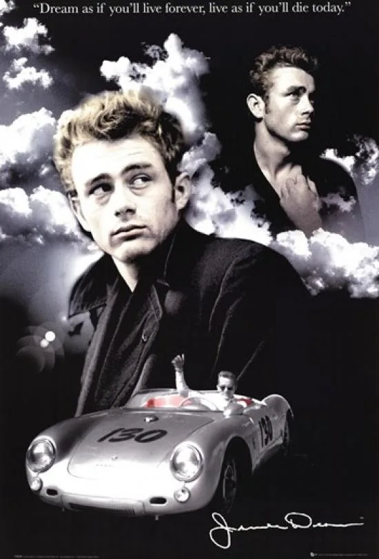 James Dean Clouds poster print 22 by 34 inches on heavy paper
