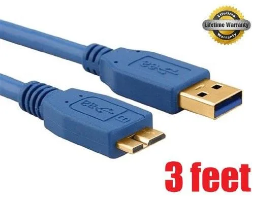 iMBAPrice iMBAPrice Blue Gold-Plated 3 ft Micro USB 3.0 Cable — product photo