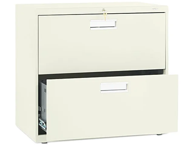 HON HON 672LL 600 Series Two-Drawer Lateral File Putty office furniture — product photo