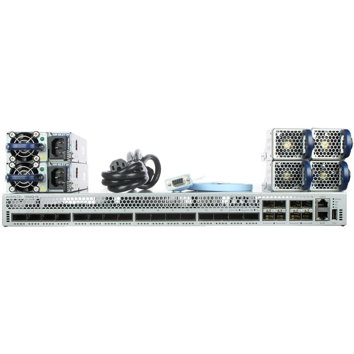 Arista Networks, Inc. Arista Networks, Inc. DCS-7050Q-16-R network switch 16 x 40GbE QSFP+ 8 x 1GbE SFP — product photo