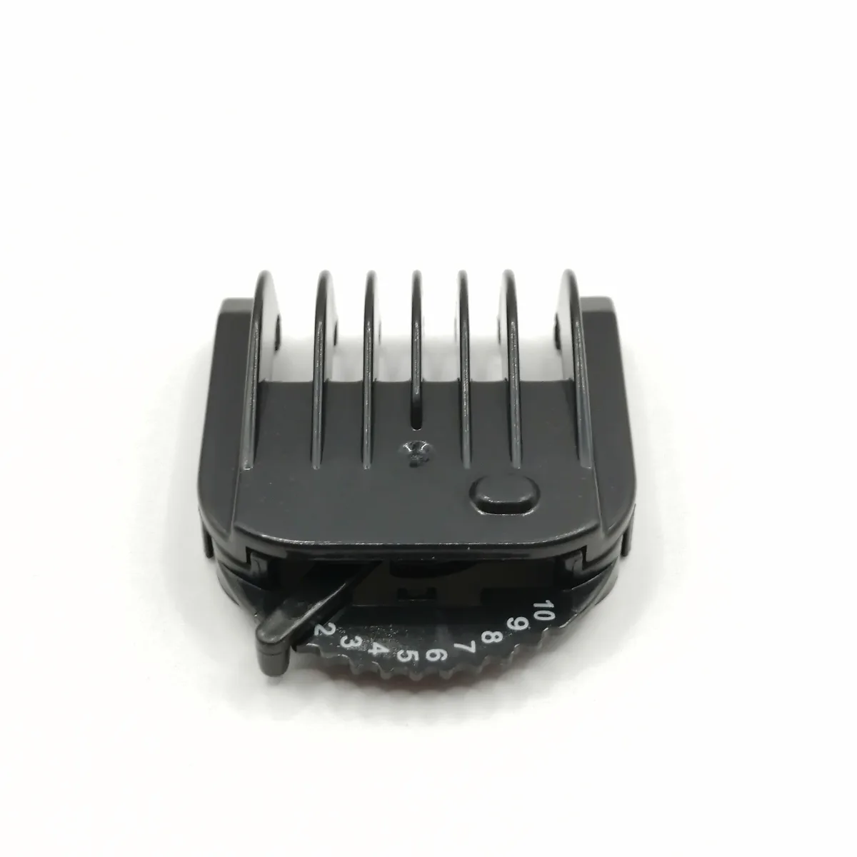 Black plastic 10 position beard guide comb with length settings 2mm to 11mm
