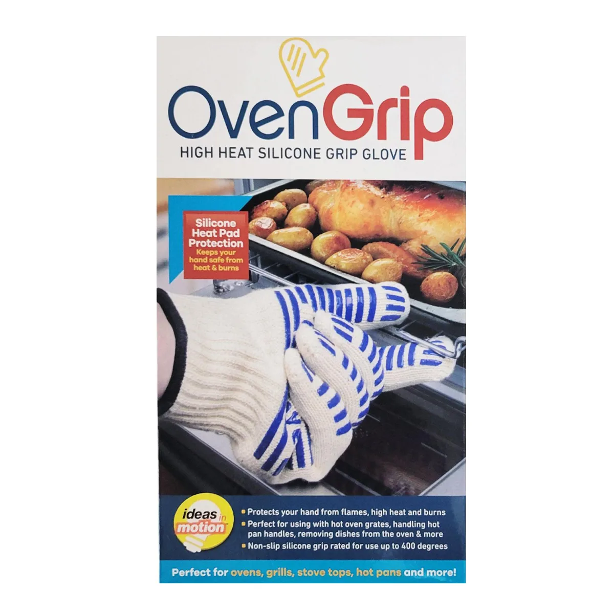 As Seen On TV As Seen On TV OG-12-4187 Oven Grip Silicone Glove White 400°F — product photo