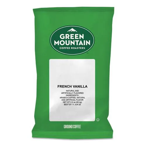 Green Mountain Coffee Green Mountain Coffee 4732 French Vanilla Ground Coffee 2.2 oz 50 Carton — foto do produto
