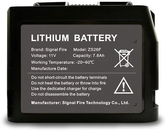 NShi NShi Signal Fire Battery ZS26F 7800mAh for AI-9 AI-8C AI-8 AI-7C AI-7 Fusion Splicer — product photo