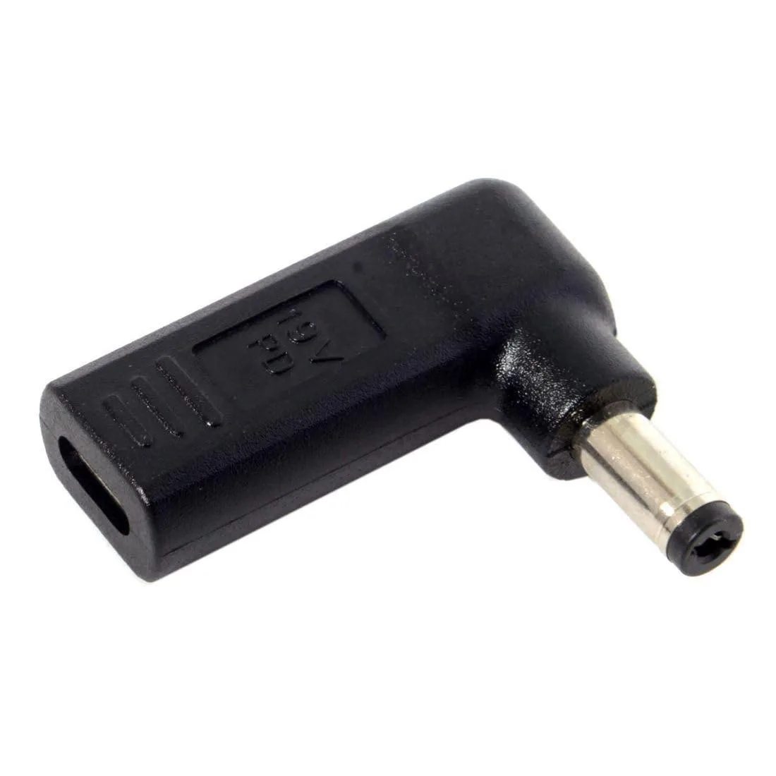 LORDWORLD LORDWORLD USB-C to DC 5.5×2.1 mm 90° Adapter 65W PD Trigger 18-20V — product photo