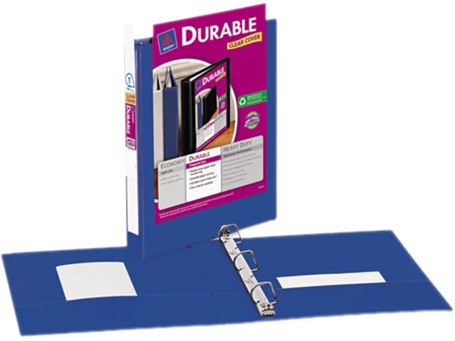 Avery Avery 17014 1" Blue Vinyl EZ-Turn Ring View Binder — product photo