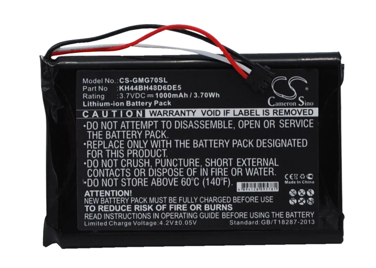 CameronSino CameronSino DS-CS-GMG70SL 1000mAh 3.7V GPS battery for Garmin Approach G7 — product photo