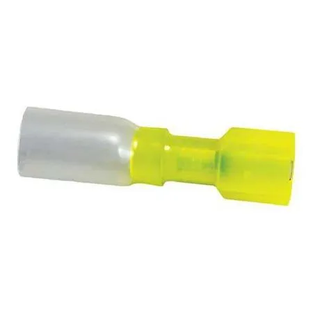 Ten yellow nylon quick-disconnect crimp terminals in a pack