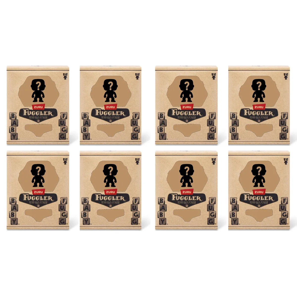 Zuru Zuru Fuggler Baby Fugg 3.5 Inch Plush Toy Pack of 8 Mystery Random Assortment — product photo