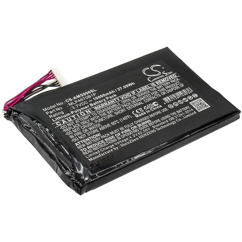Estry Estry 10000mAh 3.7V Lithium Battery MLP4670B1P — product photo