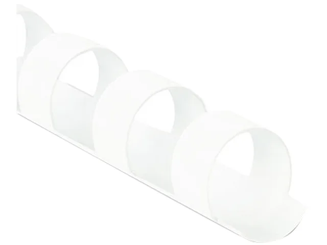 FELLOWES FELLOWES 52371 Plastic Comb Binding 3/8" 55 Sheet White 100 Pack — product photo