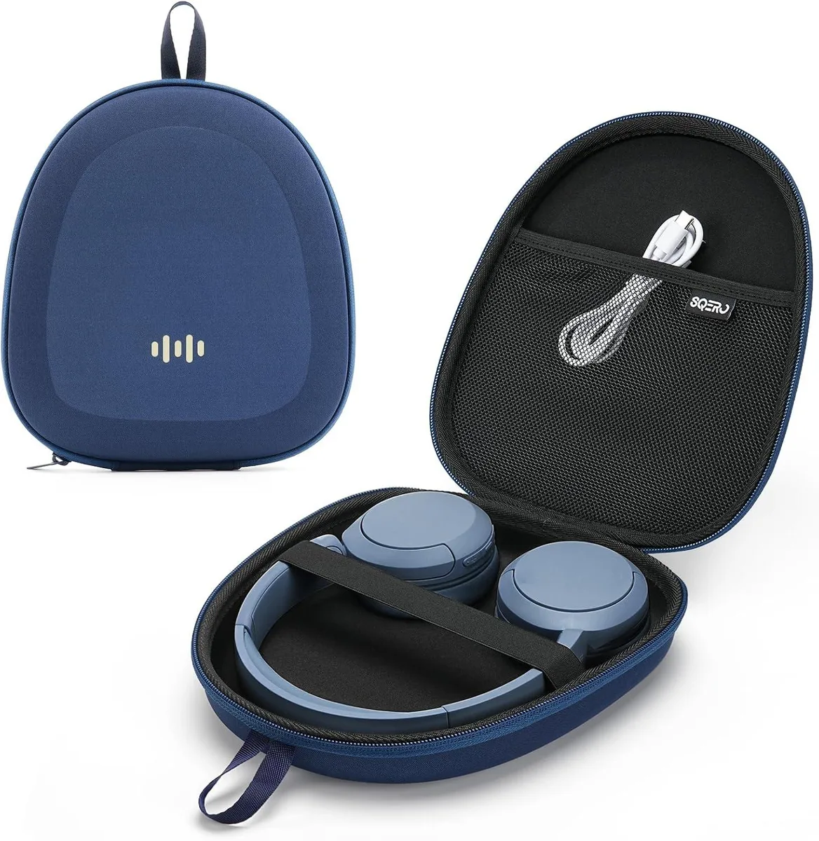 BFKK BFKK Headphone Case Hard Shell Super-Slim Light Blue accessory — product photo